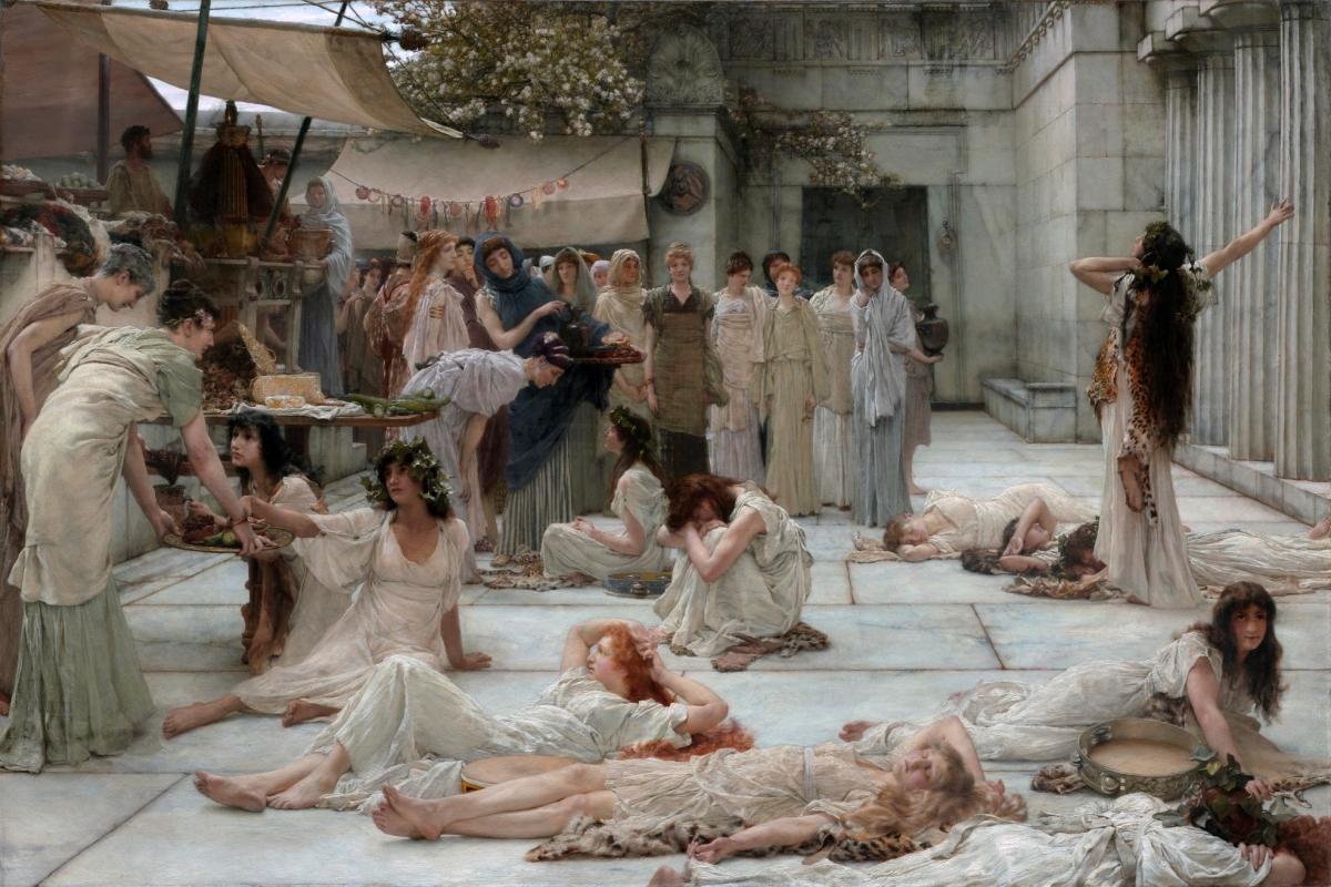 The women of Amphissa, by Lawrence Alma-Tadema